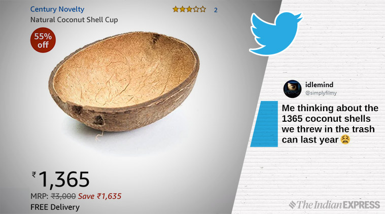 natural coconut shell cup