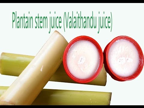 plantain stem juice