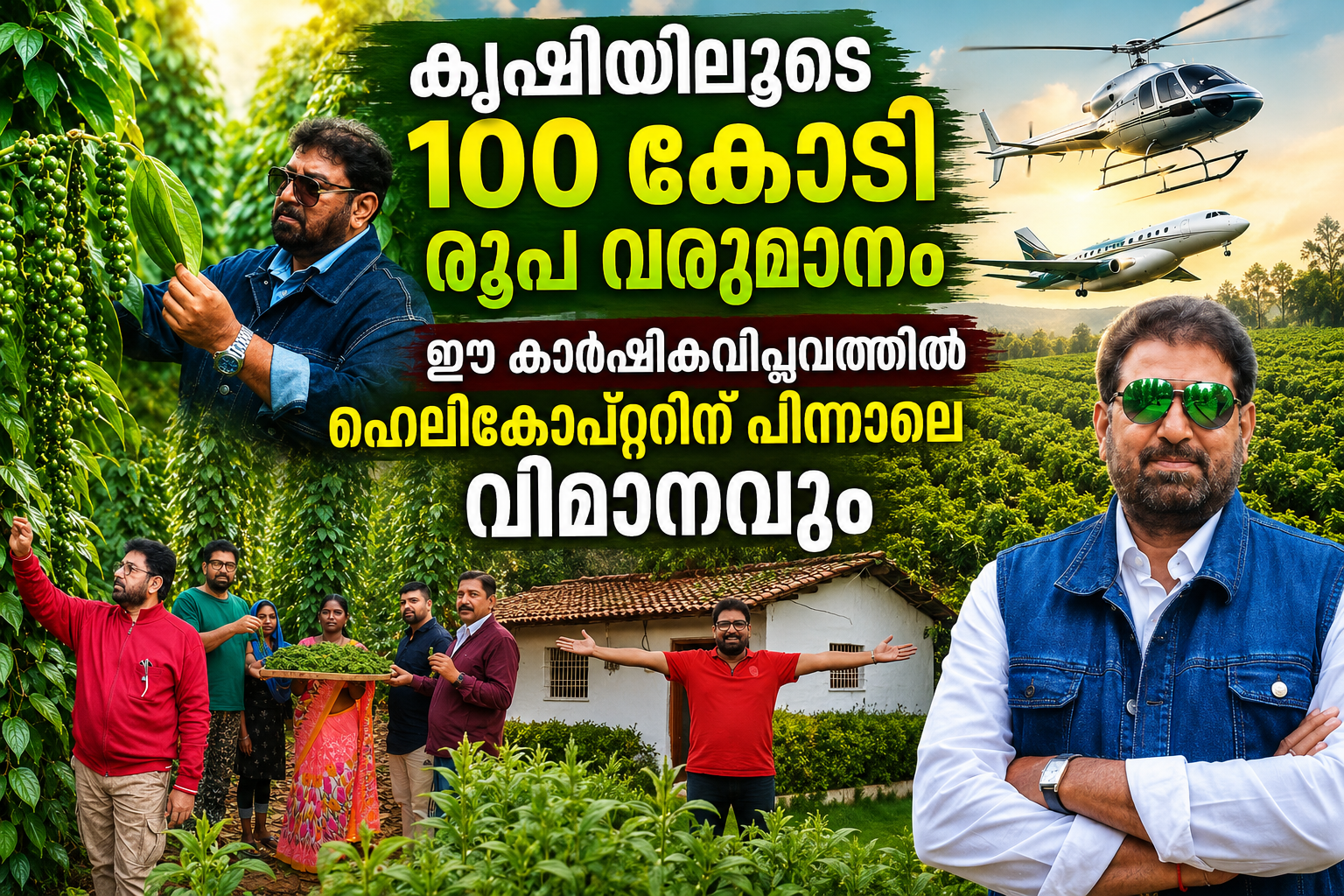 കൃഷിയിലൂടെ 100 കോടി രൂപ വരുമാനം: ഹെലികോപ്റ്ററിന് പിന്നാലെ വിമാനത്തിലൂടെ കാർഷിക വിപ്ലവം കൊണ്ടുവരാൻ ഡോ. രാജാരാം ത്രിപാഠി