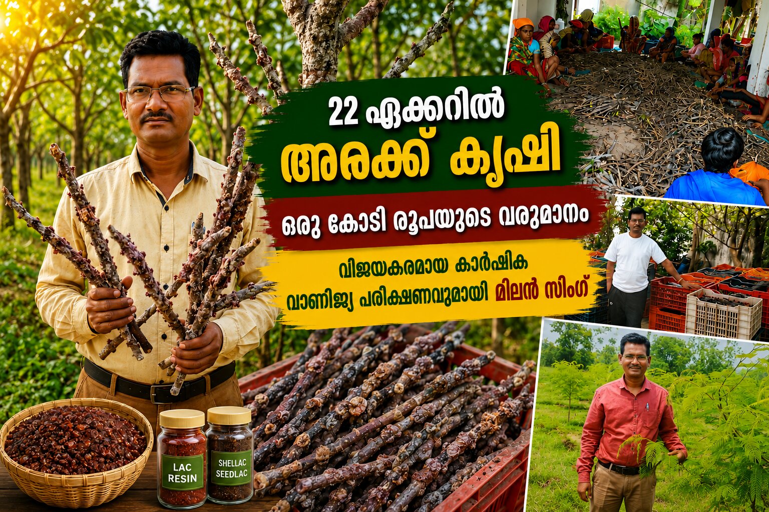 22 ഏക്കറിൽ അരക്ക് കൃഷി, ഒരു കോടി രൂപയുടെ വരുമാനം, വിജയകരമായ കാർഷിക വാണിജ്യ പരീക്ഷണവുമായി മിലൻ സിംഗ്